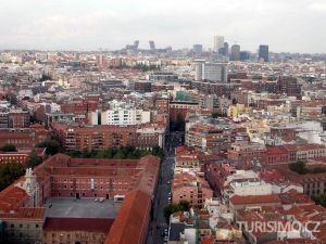 letecký pohled na Madrid