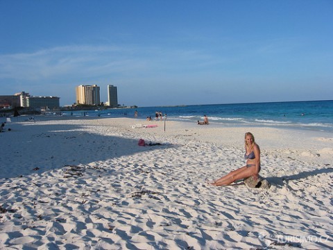 Cancún a jeho bílé pláže, autor: Paul Mannix