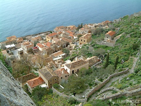 Překrásná řecká vesnička s výhledem na moře, autor: Ulrichstill