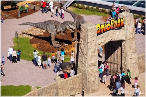 Dinopark se nachází na střeše Obchodní galerie Harfa, autor: xasnel