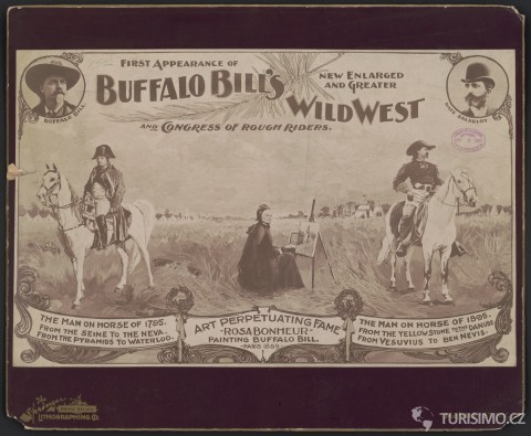 Buffalo Bill Wild West – plakát z roku 1890 – Kongresová knihovna USA