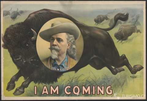 Plakát na Buffalo Bill Wild West – Kongresová knihovna USA