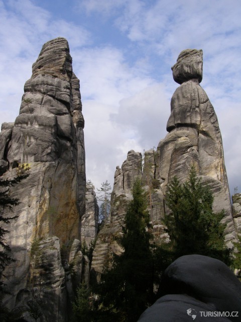 Skalní útvar Starostová a Starosta v Adršpašských skalách, autor: Daniel Baránek